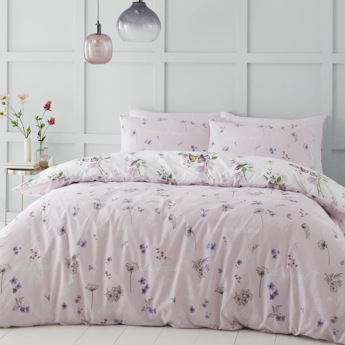 Songbird Pink Duvet Set