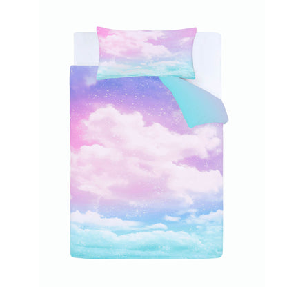 Ombre Rainbow Clouds Pastel Duvet Set