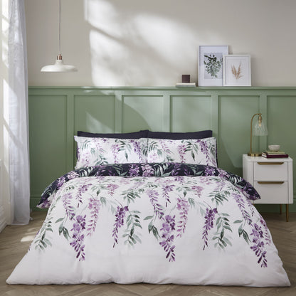 Wisteria White & Navy Duvet Set