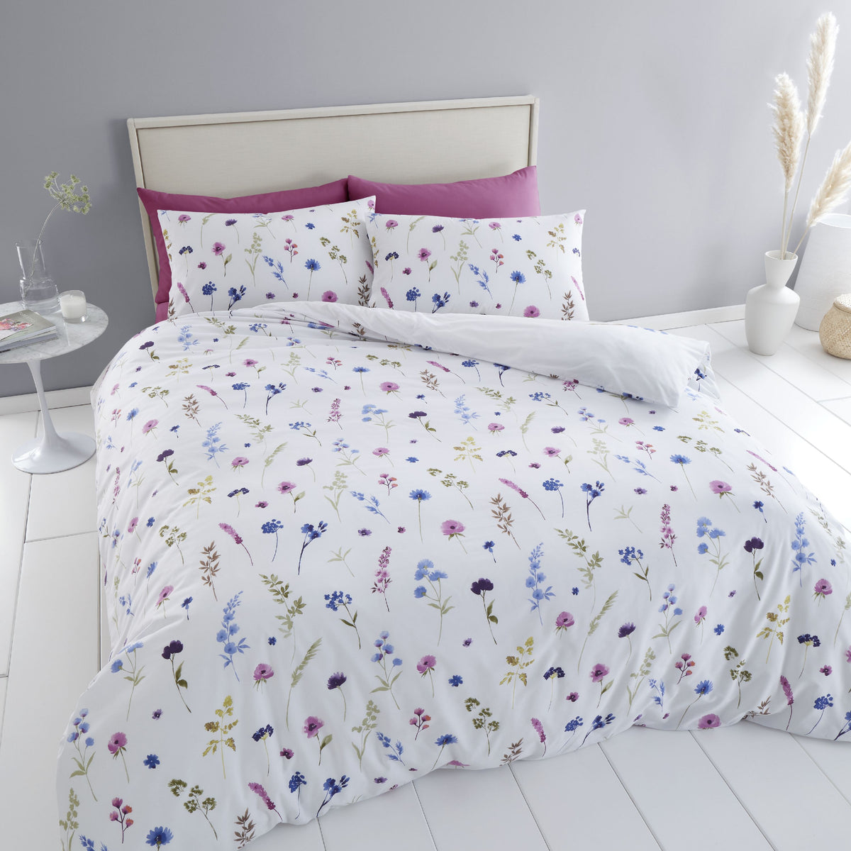 Countryside Floral White Duvet Set