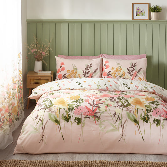 Countryside Floral Pink Duvet Set