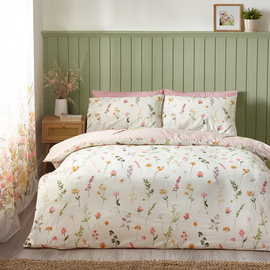 Countryside Floral Pink Duvet Set