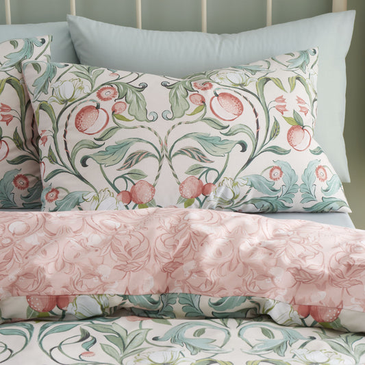 Clarence Floral Natural Duvet Set
