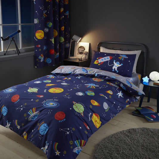 Lost In Space Blue Duvet Set