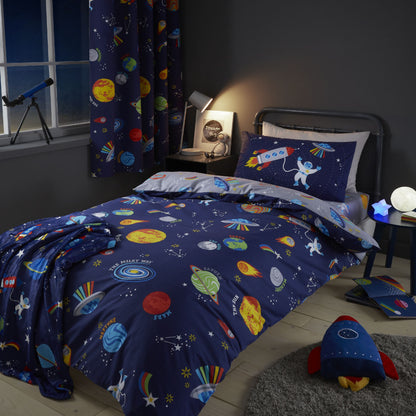 Lost In Space Blue Duvet Set