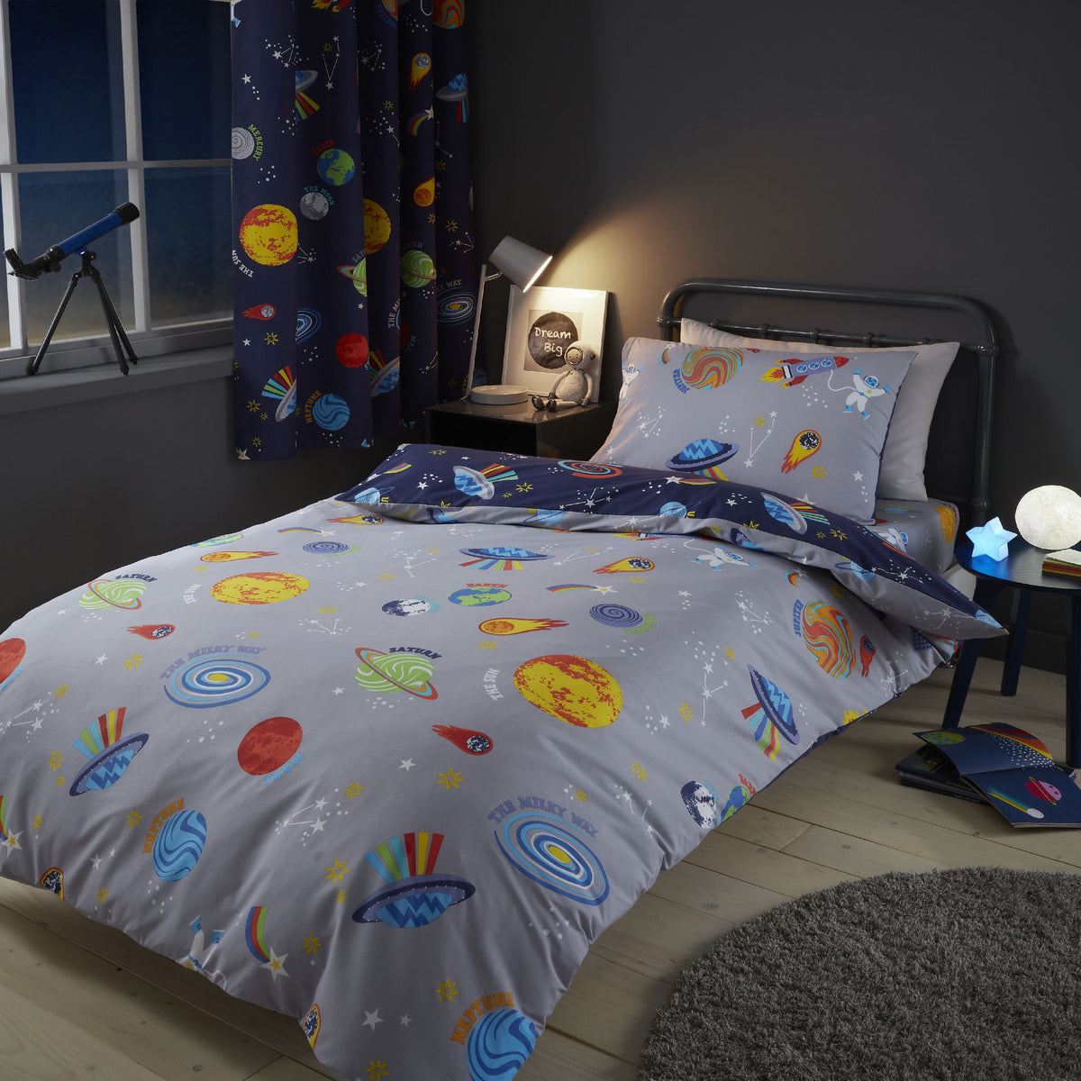 Lost In Space Blue Duvet Set