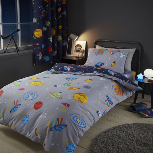 Lost In Space Blue Duvet Set