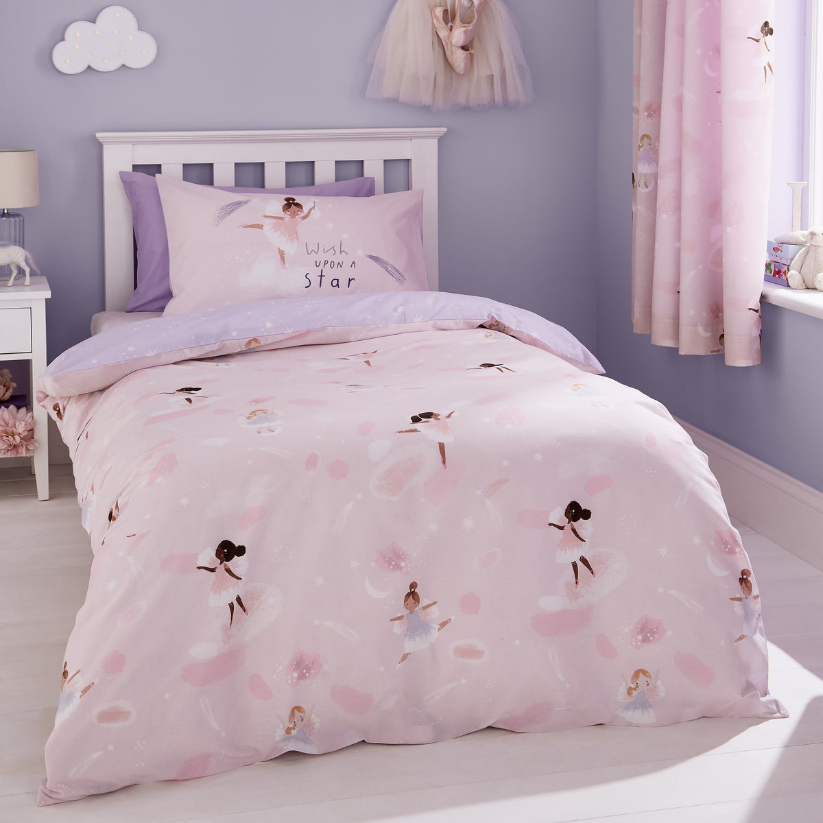 Dancing Fairies Pink Duvet Set