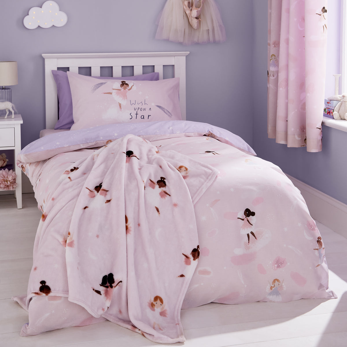 Dancing Fairies Pink Duvet Set
