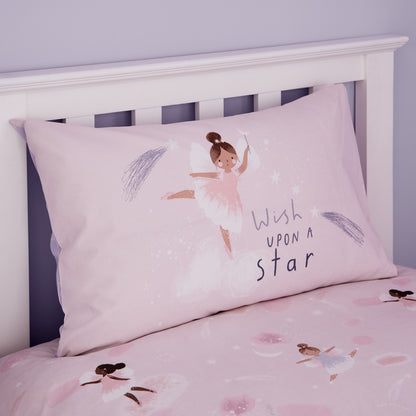 Dancing Fairies Pink Duvet Set