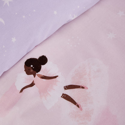 Dancing Fairies Pink Duvet Set