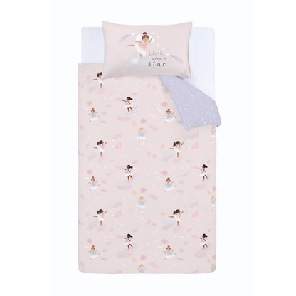 Dancing Fairies Pink Duvet Set