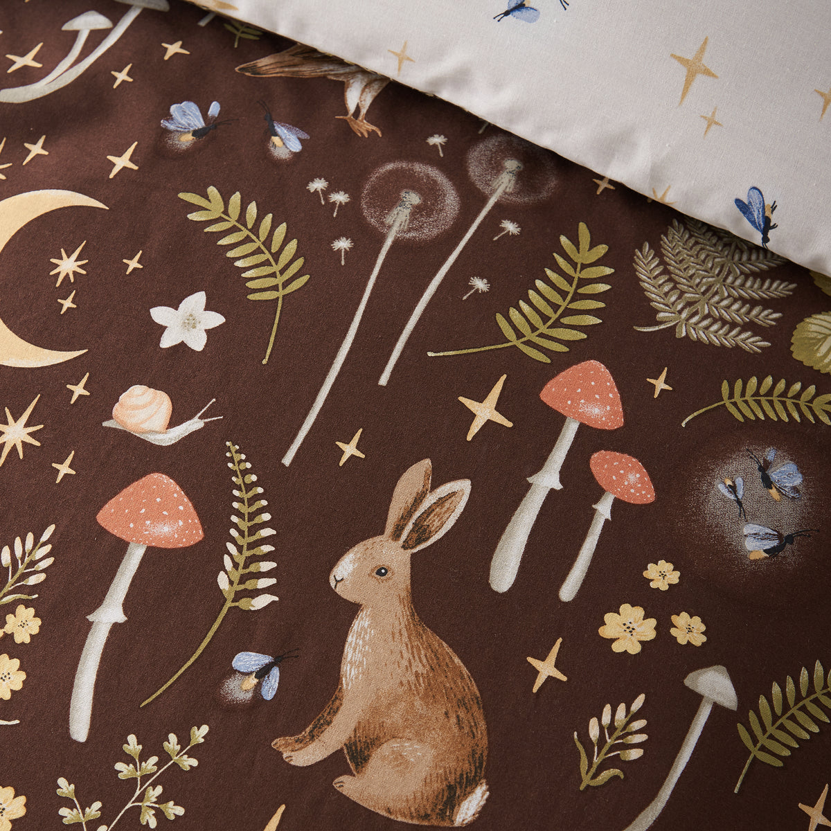 Enchanted Twilight Animals Chocolate Duvet Set