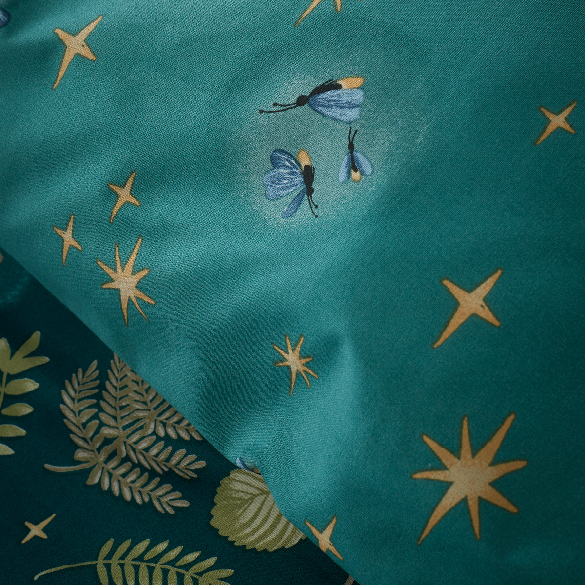 Enchanted Twilight Animals Forest Green Duvet Set