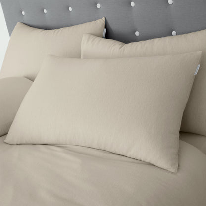Cream Duvet Set Brushed Cotton