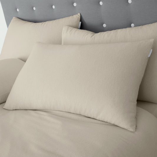 Cream Duvet Set Brushed Cotton