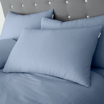 Blue Duvet Set Brushed Cotton