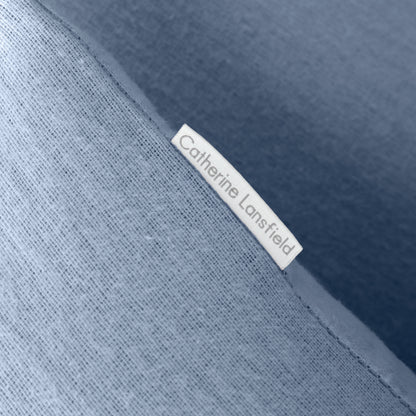 Blue Duvet Set Brushed Cotton