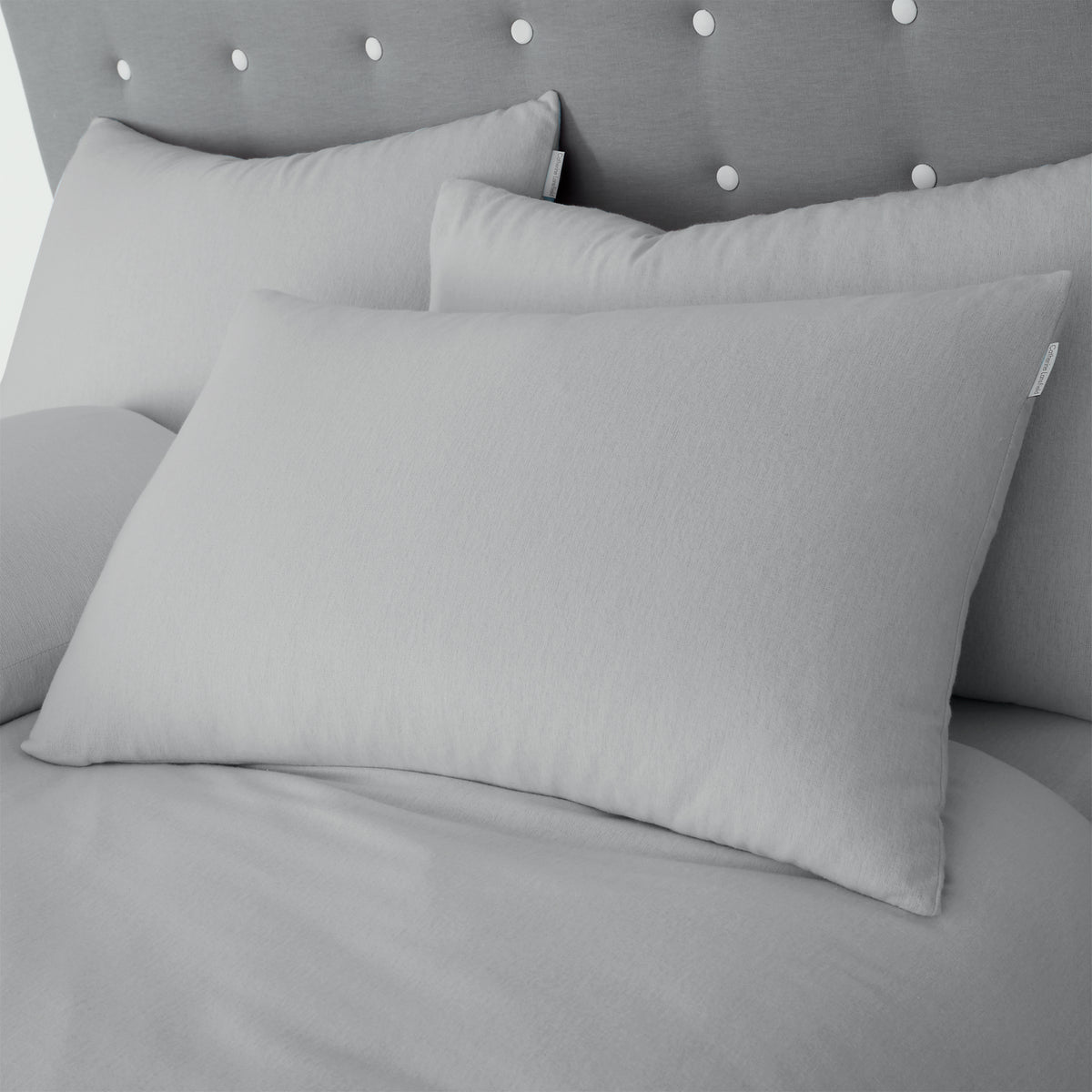 Grey Duvet Set Brushed Cotton