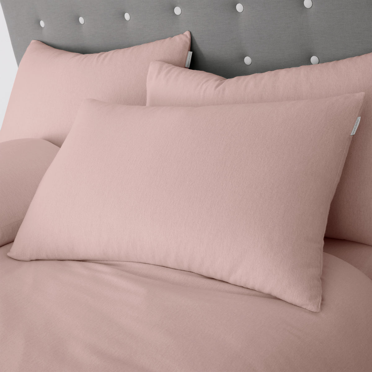 Pink Duvet Set Brushed Cotton