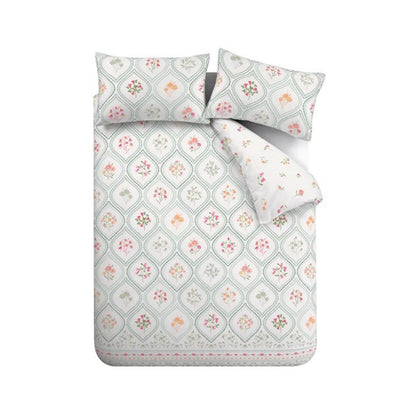 Cameo Floral Soft Green Duvet Set