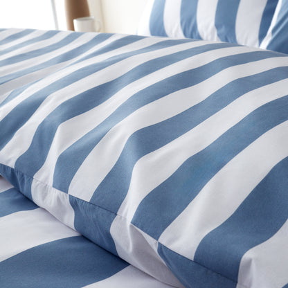 Cove Stripe Blue Duvet Set