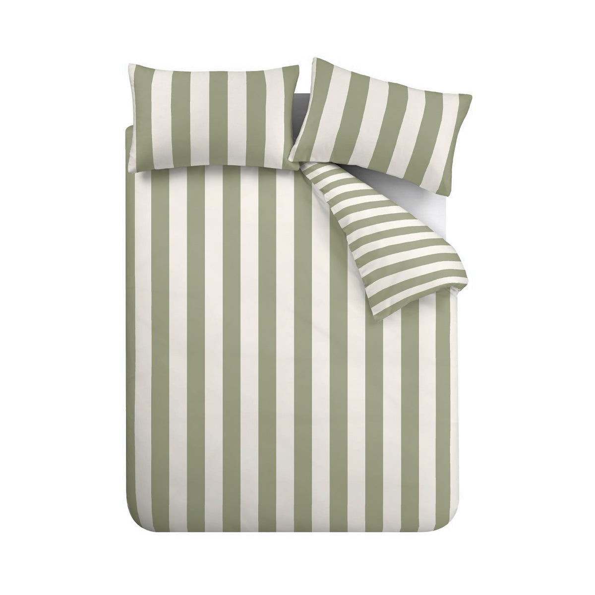 Cove Stripe Green Duvet Set