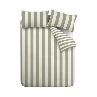 Cove Stripe Green Duvet Set