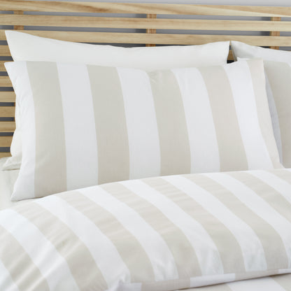 Cove Stripe Natural Duvet Set