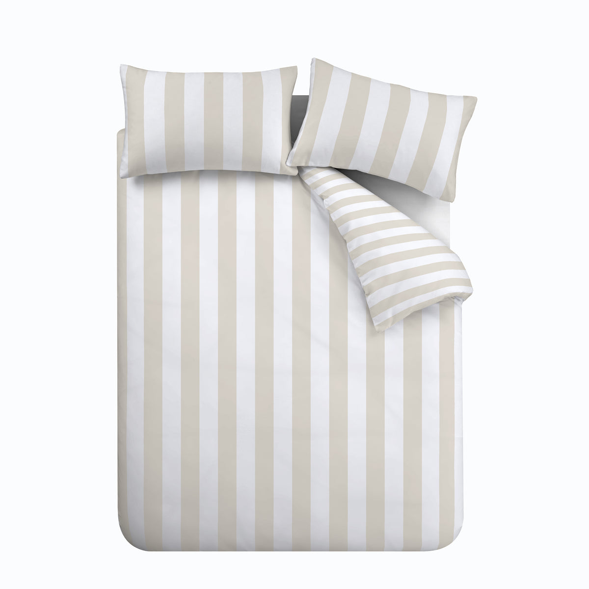 Cove Stripe Natural Duvet Set