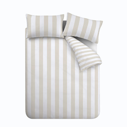 Cove Stripe Natural Duvet Set