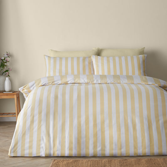 Cove Stripe Yellow Duvet Set