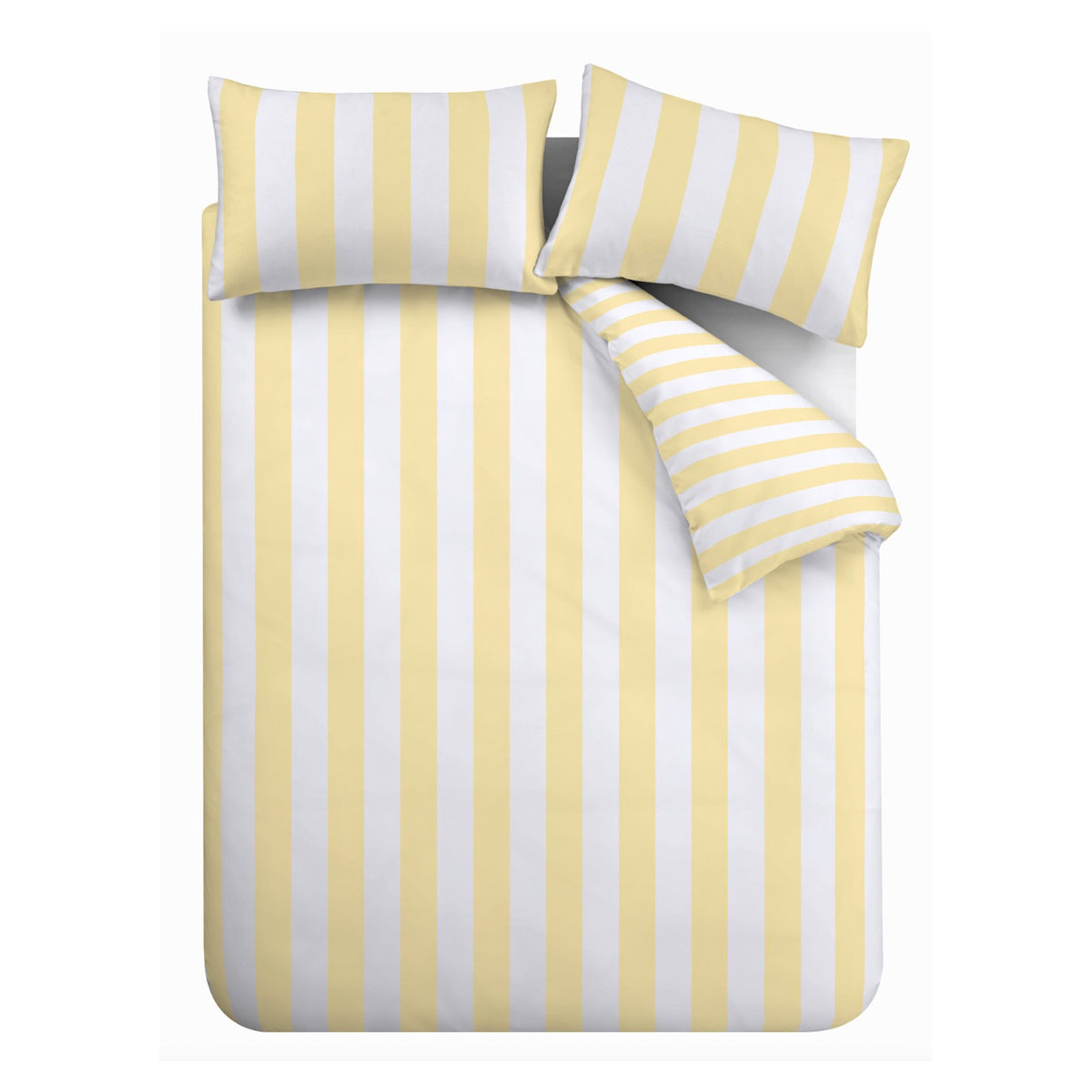 Cove Stripe Yellow Duvet Set