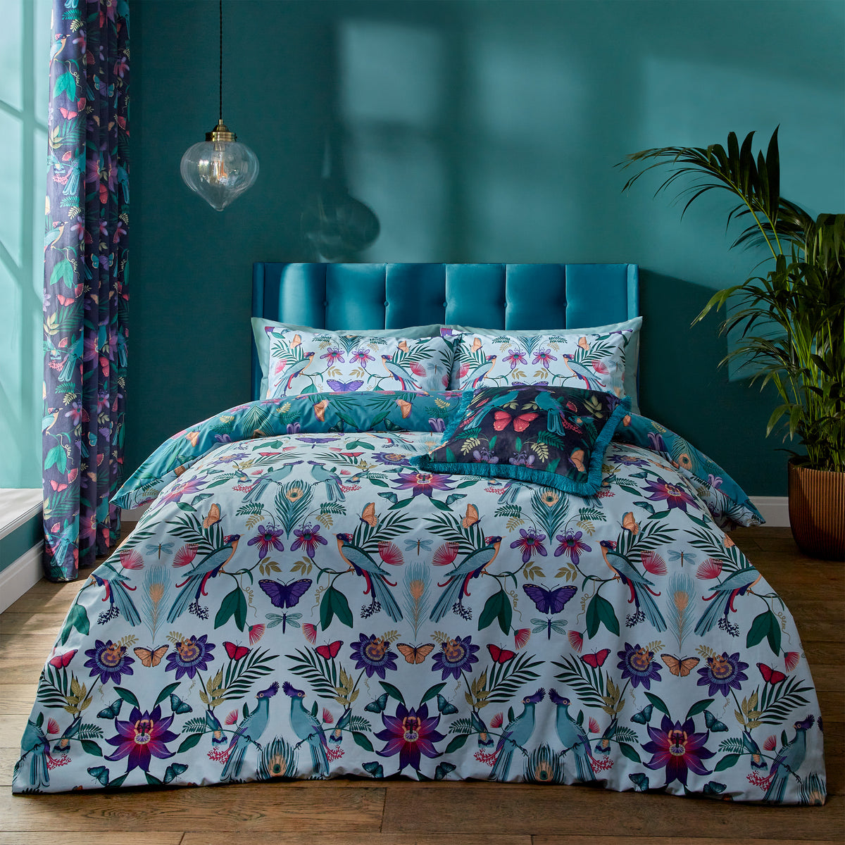 Mya Duck Egg Blue Duvet Set