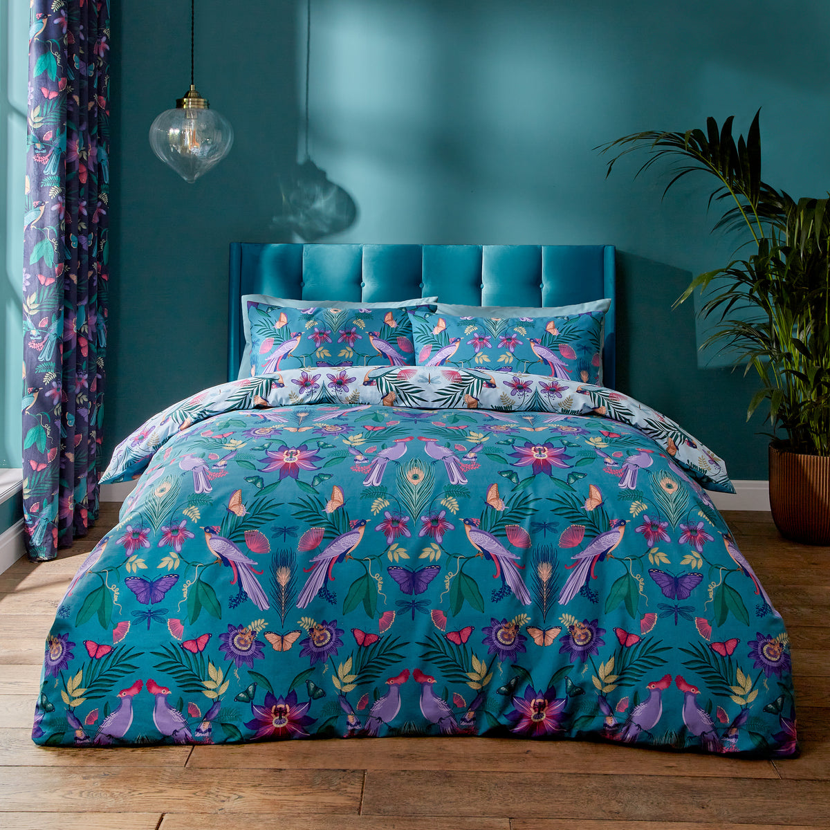 Mya Duck Egg Blue Duvet Set