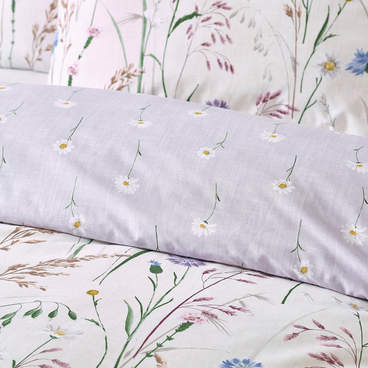 Brushed Grasmere Floral Lilac Duvet Set