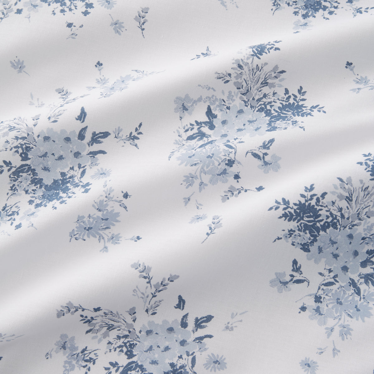 Lucie Floral Frill Blue Duvet Set