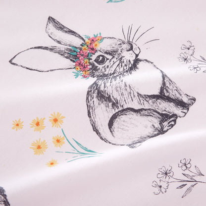 Bunny Tails Ditsy Flowers Pink Duvet Set