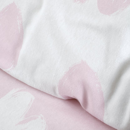 Hearts Pink Duvet Set Brushed Cotton