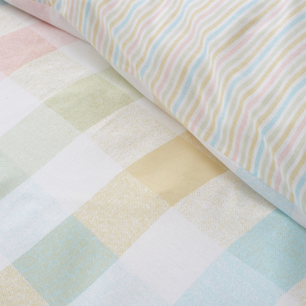 Spring Check Pastel Duvet Set