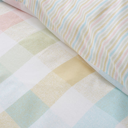 Spring Check Pastel Duvet Set