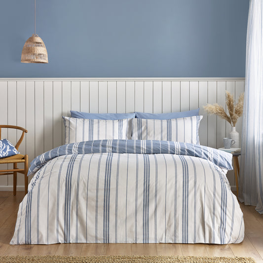 Harbour Stripe Blue Duvet Set
