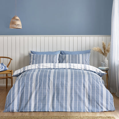 Harbour Stripe Blue Duvet Set