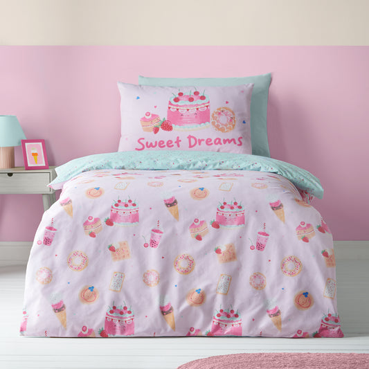 Sweet Treats Pink Duvet Set