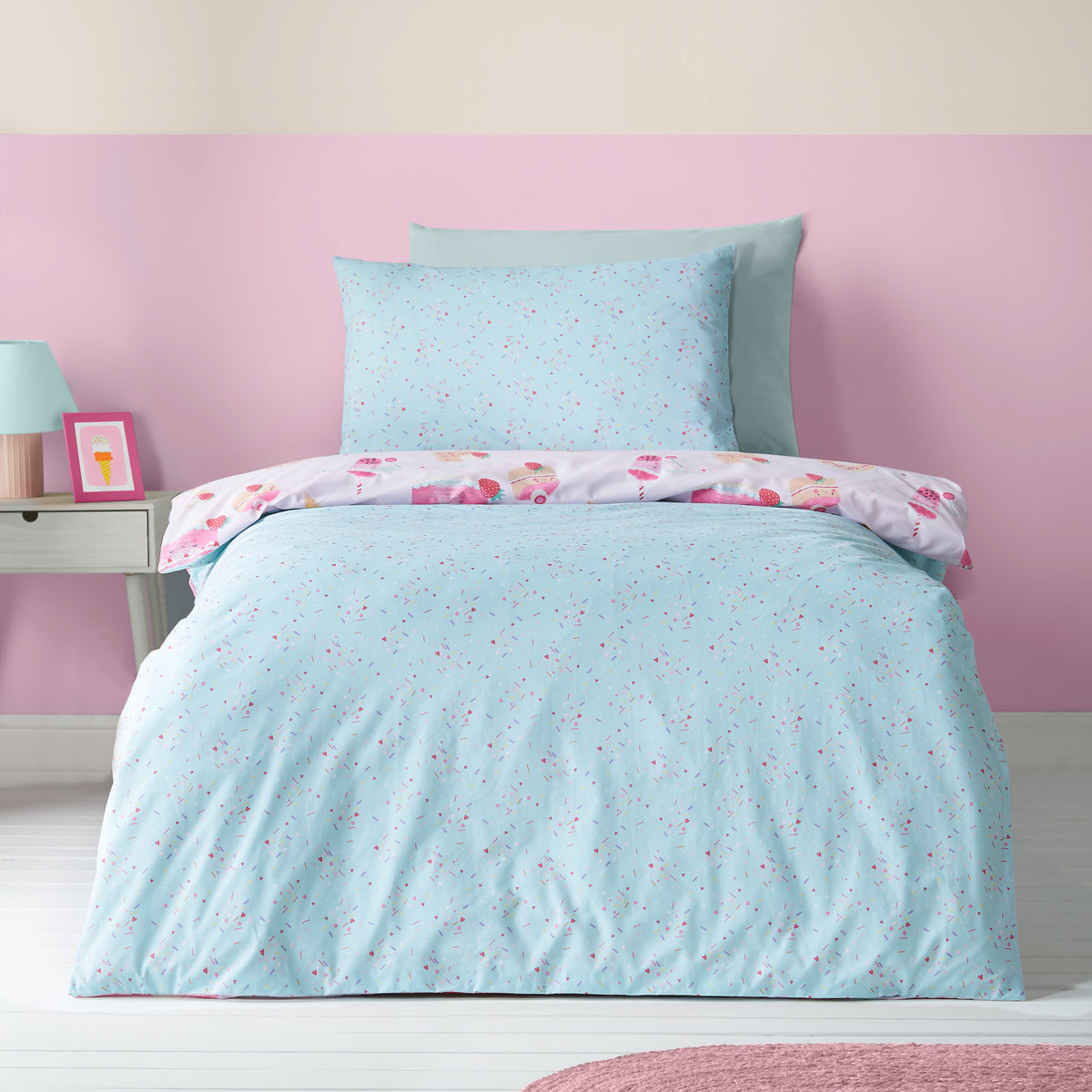 Sweet Treats Pink Duvet Set
