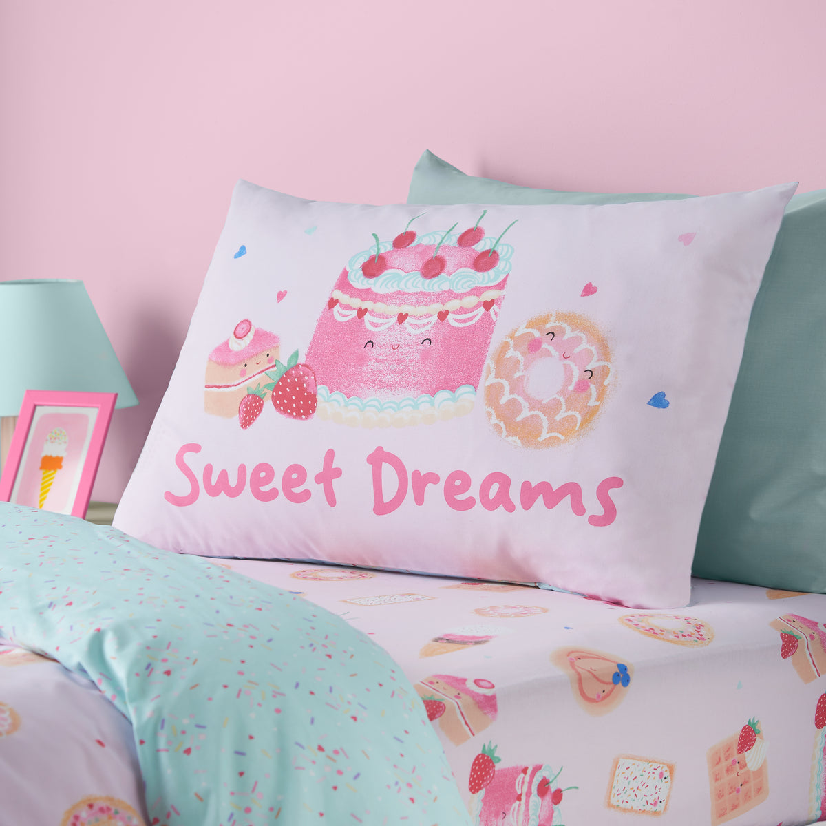 Sweet Treats Pink Duvet Set