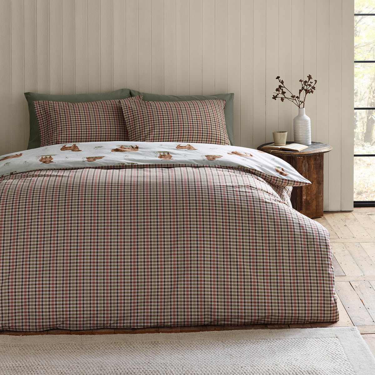 Angus Highland Cow Natural Duvet Set