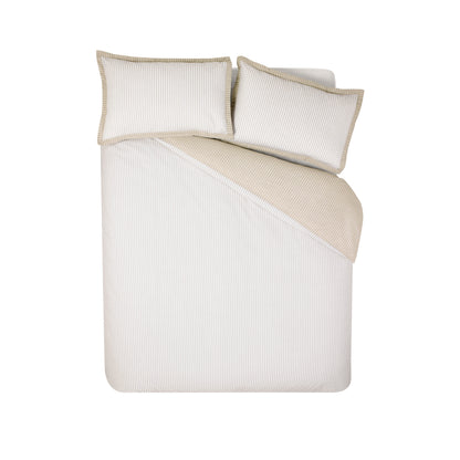 Oxford Pinstripe Natural Duvet Set