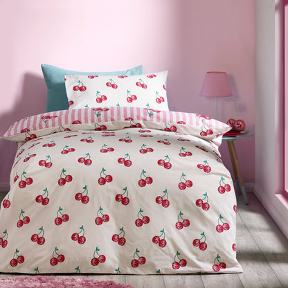 Disco Cherries Pink Duvet Set