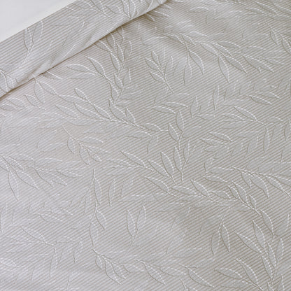 Corded Leaves Natural Duvet Set